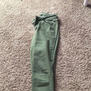Army green jeans